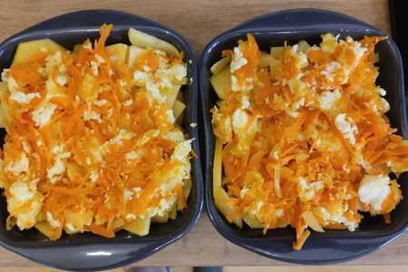 Запеченный картофель с шампиньонами