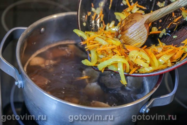 Борщ с маслятами Борщ с маслятами