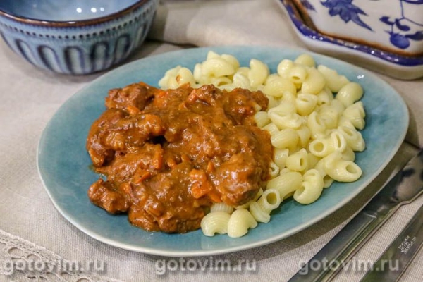 Куриная печень в томатно-сметанном соусе в мультиварке