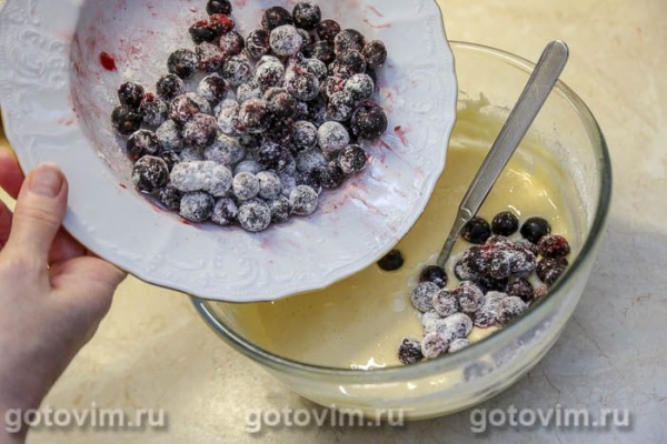Пирог медовый с черной смородиной Пирог медовый с черной смородиной