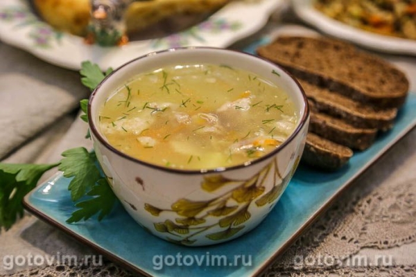 Мясной суп с пшеничной крупой «Артек»