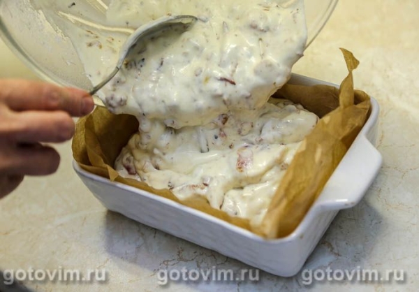 Заливной пирог с лисичками и беконом Заливной пирог с лисичками и беконом