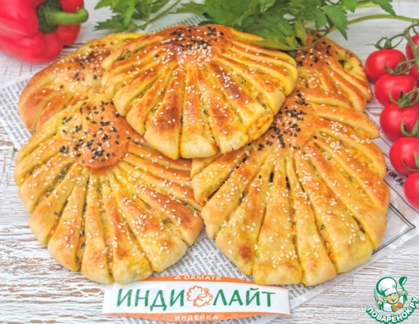 Лепешки с индейкой и сыром Лепешки с индейкой и сыром