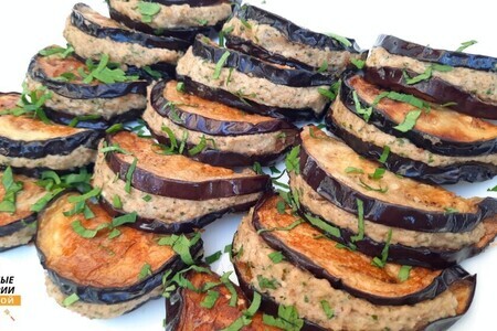 Закуска из баклажанов с грецкими орехами Закуска из баклажанов с грецкими орехами