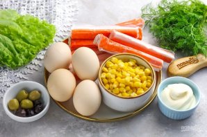 Крабовый салат "Белая лошадь"