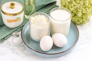 Простые блины на молоке