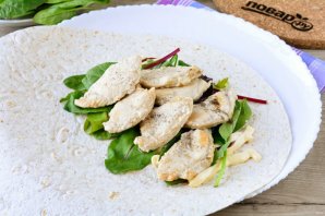 Шаурма в лепешке по-домашнему