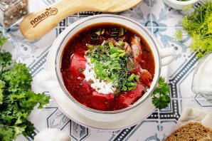 Борщ с картофелем Борщ с картофелем