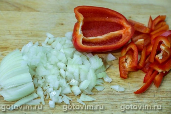 Паэлья с креветками, свининой и копчёными колбасками в мультиварке