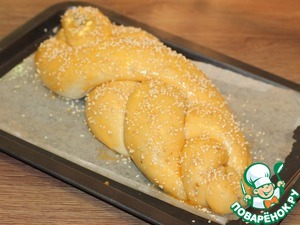 Сдобный пасхальный хлеб с тремя начинками