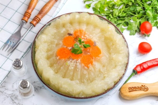 Желе из мясного бульона Желе из мясного бульона