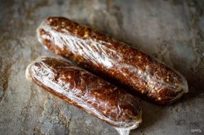 Колбаска "Mинутка" из печенья Колбаска "Mинутка" из печенья