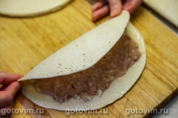Чебуреки из лаваша с мясом