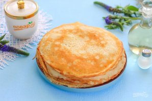 Блинный торт с заварным кремом Блинный торт с заварным кремом