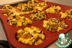 Закусочные кексы с яблоком и тофу