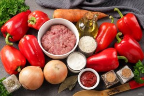 Фаршированный перец с мясом и рисом Фаршированный перец с мясом и рисом