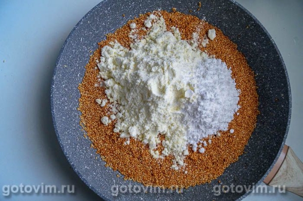 Бурфи - домашние конфеты из сухого молока и кунжута