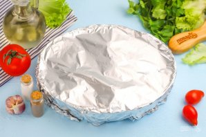 Минтай в духовке с картофелем