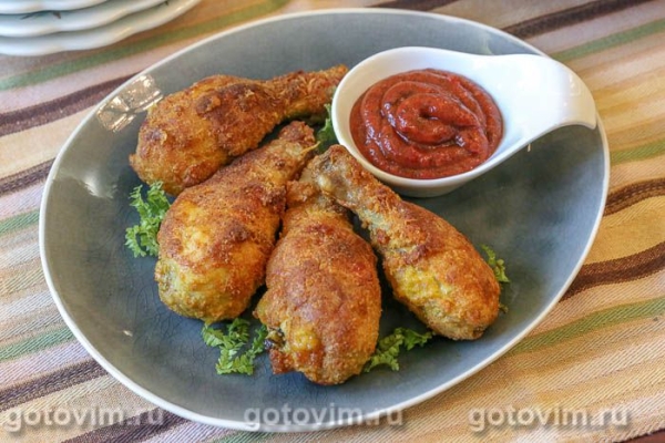 Куриные ножки в хрустящей сырной панировке Куриные ножки в хрустящей сырной панировке