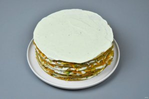 Печеночный торт из говяжьей печени