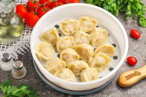 Пельмени в мультиварке на пару Пельмени в мультиварке на пару