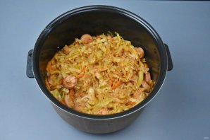 Солянка с сосисками в мультиварке Солянка с сосисками в мультиварке