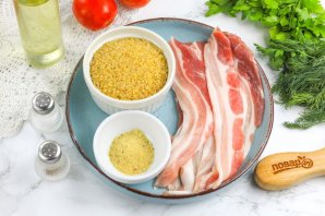 Булгур с беконом Булгур с беконом