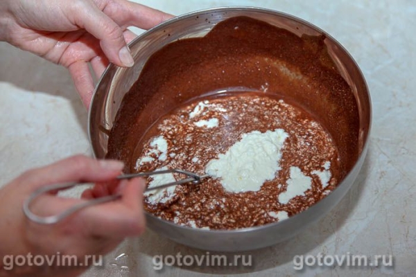 Двухцветный баварский крем с голубикой Двухцветный баварский крем с голубикой