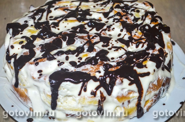 Торт «Дамские пальчики» (из заварного теста) Торт «Дамские пальчики» (из заварного теста)