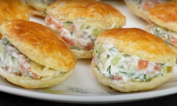 Лучшая Новогодняя закуска. Тарталетки с невероятно вкусной начинкой Лучшая Новогодняя закуска. Тарталетки с невероятно вкусной начинкой