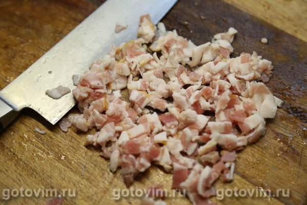 Котлет из скумбрии с беконом