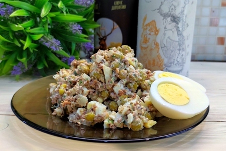 Салат с тунцом за 10 минут.