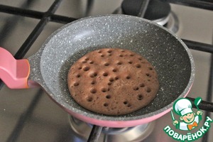 Шоколадные блинчики к чаю