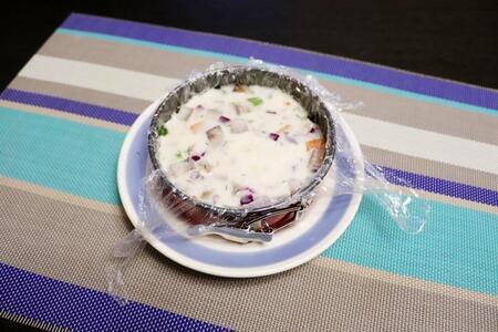 Закусочный торт-желе с селёдкой Закусочный торт-желе с селёдкой