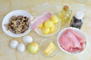 Котлеты из индейки с картофелем и грибами Котлеты из индейки с картофелем и грибами