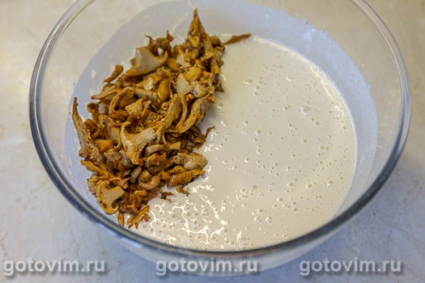 Скьяччатина с лисичками (Schiacciatina) Скьяччатина с лисичками (Schiacciatina)