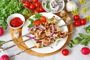 Вкусный шашлык из курицы Вкусный шашлык из курицы