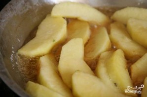 Овсяная каша с жареными яблоками Овсяная каша с жареными яблоками