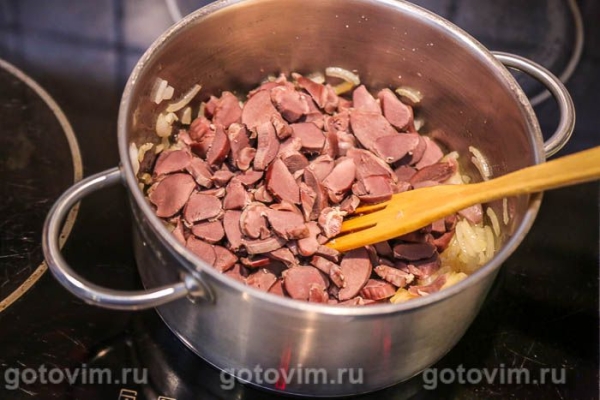 Утиные желудки, тушенные со сметаной и горчицей Утиные желудки, тушенные со сметаной и горчицей