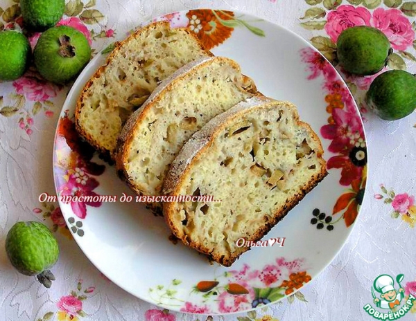 Творожный кекс с фейхоа