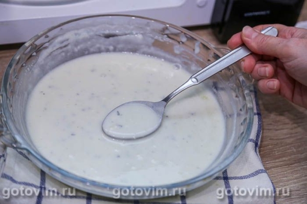 Запеканка из свиного языка с картофелем и сырным соусом бешамель в микроволновке