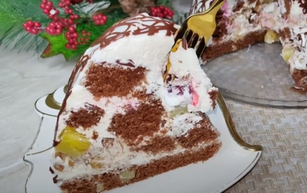 Это что-то новое. Праздничный торт со сливочным кремом и ананасами: покоряет с первого кусочка Это что-то новое. Праздничный торт со сливочным кремом и ананасами: покоряет с первого кусочка