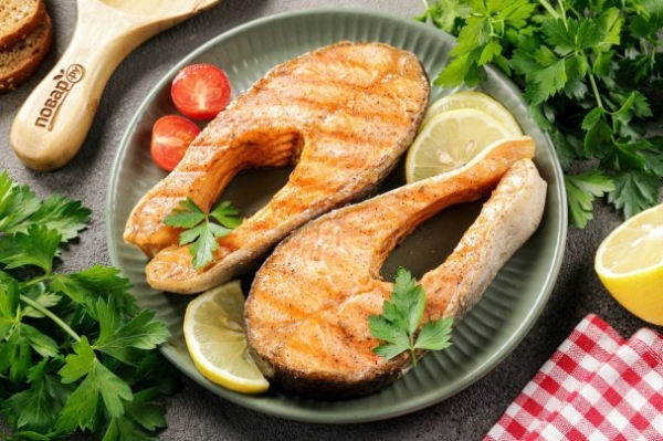 Форель жареная