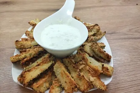 Цукини в пармeзаново-миндальной панировке Цукини в пармeзаново-миндальной панировке