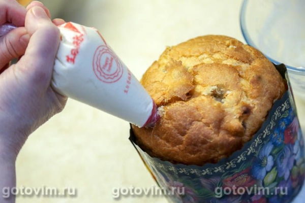 Кулич с начинкой (с заварным кремом) Кулич с начинкой (с заварным кремом)