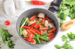 Японский суп с лососем Японский суп с лососем