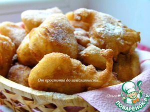 Яблочные пончики с корицей