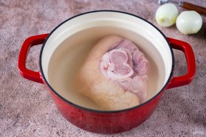 Гороховая каша с мясом