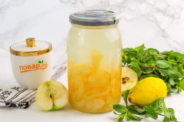 Компот из белого налива на зиму