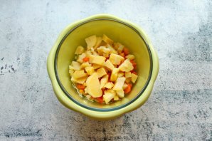 Винегрет со свежей капустой и огурцом Винегрет со свежей капустой и огурцом